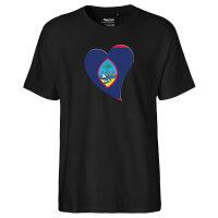 Herren T-Shirt Guam Flagge Herz