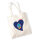 Jutebeutel Guam Flagge Herz 10 Liter