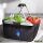 Einkaufskorb faltbar Guam Flagge Herz 20 Liter Black