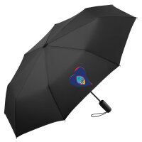 Regenschirm Guam Flagge Herz 98cm Schwarz