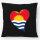 Kissen Kiribati Flagge Herz 40x40cm