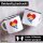 Emaille Tasse Kiribati Flagge Herz 300ml Vintage