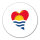 Aufkleber Kiribati Flagge Herz 10cm rund