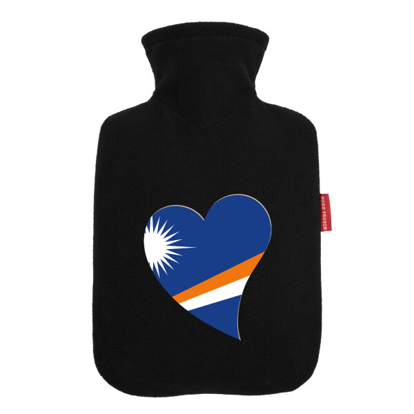 Wärmflasche Marshallinseln Flagge Herz