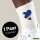 Unisex Socken Marshallinseln Flagge Herz Baumwolle