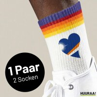 Unisex Socken Marshallinseln Flagge Herz Baumwolle