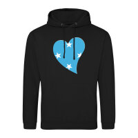 Unisex Hoodie Mikronesien Flagge Herz