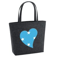 Filzshopper Mikronesien Flagge Herz, 22 Liter