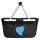 Einkaufskorb faltbar Mikronesien Flagge Herz 20 Liter Black