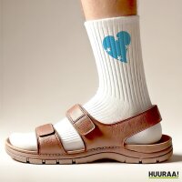 Unisex Socken Mikronesien Flagge Herz Baumwolle