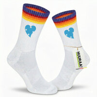 Unisex Socken Mikronesien Flagge Herz Baumwolle