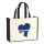 Jutetasche Nauru Flagge Herz 21 Liter Black
