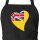 Schürze Niue Flagge Herz mit Taschen