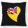 Kissen Niue Flagge Herz 40x40cm