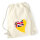 Turnbeutel Niue Flagge Herz 12 Liter