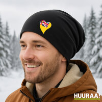 Beanie Niue Flagge Herz