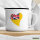 Emaille Tasse Niue Flagge Herz 300ml Vintage