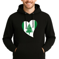 Unisex Hoodie Norfolk Flagge Herz