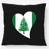 Kissen Norfolk Flagge Herz 40x40cm