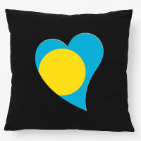 Kissen Palau Flagge Herz 40x40cm
