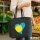 Filz Shopper Palau Flagge Herz 22 Liter