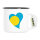 Emaille Tasse Palau Flagge Herz 300ml Vintage