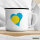 Emaille Tasse Palau Flagge Herz 300ml Vintage