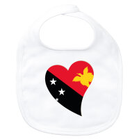 Baby L&auml;tzchen Papua-Neuguinea Flagge Herz...