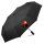 Regenschirm Papua-Neuguinea Flagge Herz 98cm Schwarz