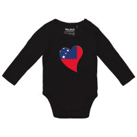 Baby Body Samoa Flagge Herz