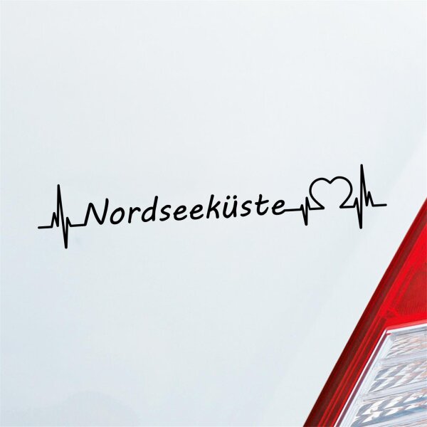 Autoaufkleber Nordseeküste ca. 19x5cm