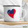 Emaille Tasse Samoa Flagge Herz 300ml Vintage