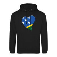 Unisex Hoodie Salomonen Flagge Herz