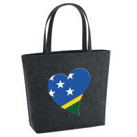 Filz Shopper Salomonen Flagge Herz 22 Liter