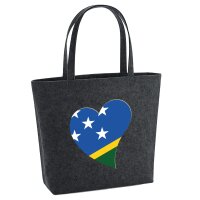 Filzshopper Salomonen Flagge Herz, 22 Liter