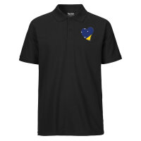 Herren Polo Shirt Tokelau Flagge Herz