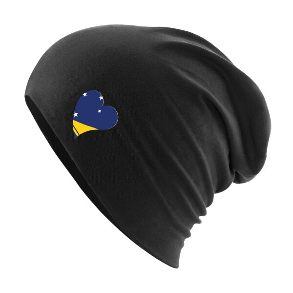 Beanie Tokelau Flagge Herz