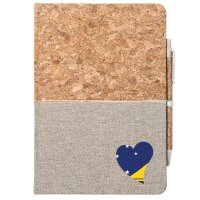 Notizbuch A5 Tokelau Flagge Herz 80 Blatt inkl....