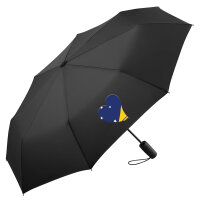 Regenschirm Tokelau Flagge Herz 98cm Schwarz