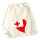 Turnbeutel Tonga Flagge Herz 12 Liter