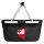 Einkaufskorb faltbar Tonga Flagge Herz 20 Liter Black