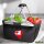 Einkaufskorb faltbar Tonga Flagge Herz 20 Liter Black