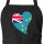 Schürze Tuvalu Flagge Herz mit Taschen