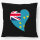 Kissen Tuvalu Flagge Herz 40x40cm