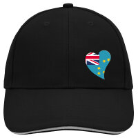 Kappe Tuvalu Flagge Herz