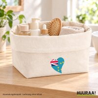 Organizer Tuvalu Flagge Herz