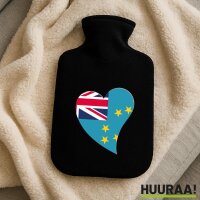 W&auml;rmflasche Tuvalu Flagge Herz
