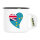 Emaille Tasse Tuvalu Flagge Herz 300ml Vintage