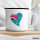 Emaille Tasse Tuvalu Flagge Herz 300ml Vintage