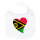 Baby Lätzchen Vanuatu Flagge Herz Klettverschluss
